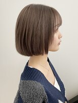 ゼスト ジグ(ZEST ZIGU)&nbsp;ボブ　透明感カラー　グレージュ　ベージュカラー【maiko】