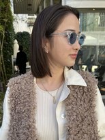 アミー 駒澤(Ammy komazawa)&nbsp;#切りっぱなしボブ #前下りボブ #顔周りレイヤー #小顔カット