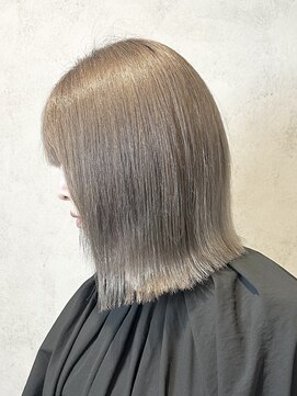 ラック(LUCK) フルブリーチ/船橋/くすみベージュ/細めハイライト