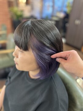 グランツヘアー(Glanz hair) バイオレットインナーカラー