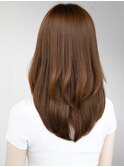 ☆レイヤーカット毛先ワンカールくせ毛風カール薄めバングデジパ