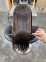 ロンド 表参道店(Lond)&nbsp;くびれヘア/顔周り/韓国/レイヤーカット/黒髪/ロング/前髪