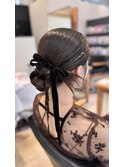 つるんっとかちもりヘアーセット