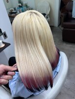 ルネラトーキョー(RUNERA TOKYO)&nbsp;裾カラー デザインカラー ハイトーン ダブルカラー