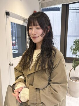 ローレンジウ(LOREN JU) 着物ヘア/ダークアッシュ/ミディアムレイヤーカット/名古屋名駅