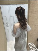 ハーフアップ