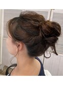ルーズお団子ヘアー　　お団子ヘアー