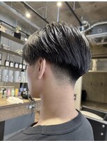 メンズココ メンズパーマ 韓国ヘア 日本橋店(MENS COCO) お客様スタイルテーパーフェードセンターパート