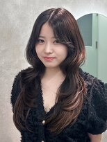 ジーニー 千葉(GENiE) ダークパープル/ハッシュカット/顔周り/千葉駅【高野優真】