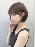 バタフライカットシースルーぱっつん透明感カラー透明感カラー☆
