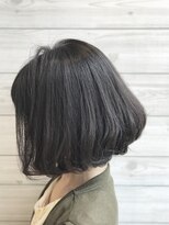 ジーナ 銀座(Zina) 無造作タンバルモリ黒髪前下がりボブ