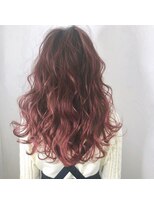 アヴァンス 京橋店(AVANCE)&nbsp;イルミナカラー×バレイヤージュ×ピンク×波ウェーブ