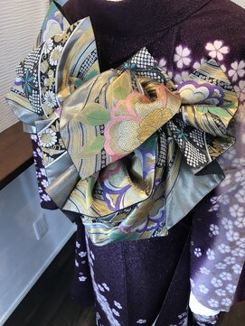 美容室 トワモワ 振袖着付け、帯結び