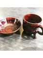 シュプール ダブル ラウンジ(SPUR W-Lounge) 陶芸で作ったコーヒーカップ