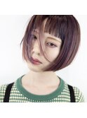 シンプルボブ×ハイライト【熊本/南区/平成/南熊本】
