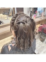 ヘアセット アリエス 新宿駅前店(aries)&nbsp;あみカチュ×リボン