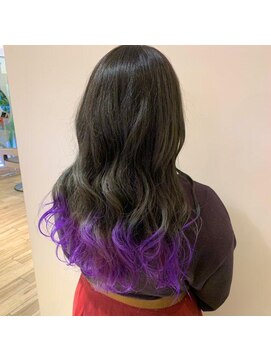 ネオヘアー 曳舟店(NEO Hair) 裾カラーパープル