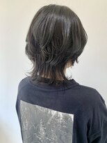 フォーク FOLK&nbsp;【FOLK】透明感ブルーグレー☆似合わせミディアムウルフ♪