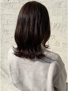 トップヘアーラウンジ 知立(TOP HAIR Lounge) まだまだトレンドの韓国っぽ外ハネミディ/ニュアンスカラー