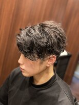 ヒロギンザ 田町店(HIRO GINZA) センターパートスパイラルパーマ