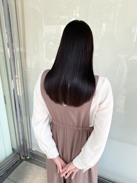 キュア 表参道(CURE) 黒髪/グレージュカラー/ココアベージュ/ヘルシーロング[表参道]