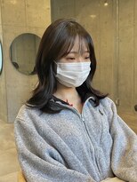 イミ(imi) グレージュカラー/韓国風レイヤー/小顔カット/韓国風パーマ