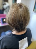 1年前の黒染めを活かしたアウターカラー
