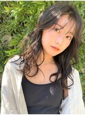 【LA PENSEE BLEU】大人かわいいゆるウェーブ シースルーバング