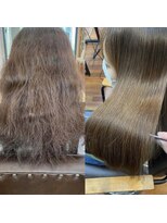 ヒアー 神戸三宮元町(here)&nbsp;髪質改善/艶ボルドー/ベビーバング/プレミアムカラー