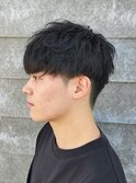 刈り上げショートマッシュニュアンスツイストスパイラルパーマ