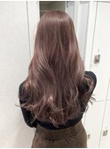 韓国風顔まわり×透明感ピンクグレージュ【新宿/髪質改善/前髪】