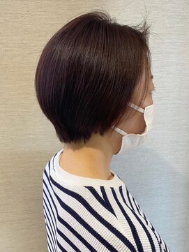 エムウィッシュ(M Wish) ショートヘア/白髪ぼかし/白髪染め/30代40代/ワンレンショート