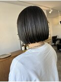 *オリーブグレージュ×ボブ*