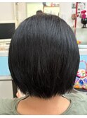 脱縮毛矯正ショートスタイル