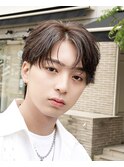 韓国ヘアニュアンスパーマカルマセンターパートコンマヘアウルフ