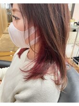 イヤリングカラーは初めてのブリーチにもオススメ♪　ポイントブリーチでさりげなくオシャレを楽しんで♪