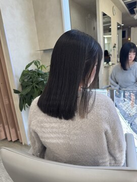 ユニック コウベ(unique KOBE) 赤み消しカラーに髪質改善を