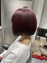 ブロッサム 保谷(Blossom) 20代30代ダブルカラーブリーチワインレッド透明感