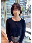 顎ラインボブ × 外ハネ