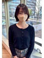 ファースト 仙台店(first) 顎ラインボブ × 外ハネ