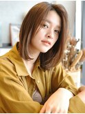 ■MSLASHセンター南20-9■ワンレンボブ/外国人風/エアストレート