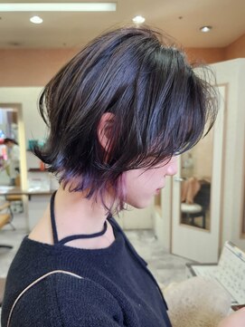 エイム ヘアメイク 横川店(eim HAIR MAKE) エアリーボブ×インナーアッシュピンク