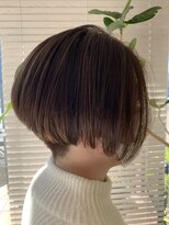 アース 三田南ウッディタウン店(HAIR&MAKE EARTH)&nbsp;大人可愛い小顔ショートボブ前下がりショート