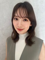 簡単スタイリングヘアセンターパートゆるふわロングハイレイヤー