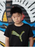 王道ショート×アップバングで爽やかキッズカット