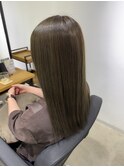 美髪_髪質改善_オリーブアッシュ