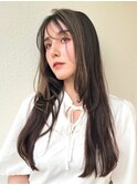フェイスフレーミング/小顔ロングレイヤー/インナーカラーp浦和