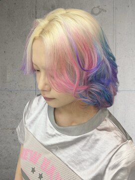 プライズ 錦糸町北口店(prize) 春◎ユニコーンカラー推しカラー派手髪【錦糸町北口】hina