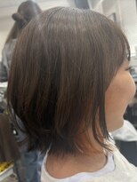 美容室 グリリ(guriri)&nbsp;夏を先取り！明るめオレンジインナー×軽やかボブレイヤー