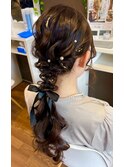 ゆるふわローポニーテール【横浜/ヘアセット/ヘアメイク】